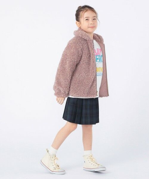 SHIPS / シップス ブルゾン | SHIPS KIDS:100〜130cm / プードルファー×タフタ リバーシブル ジャケット | 詳細17