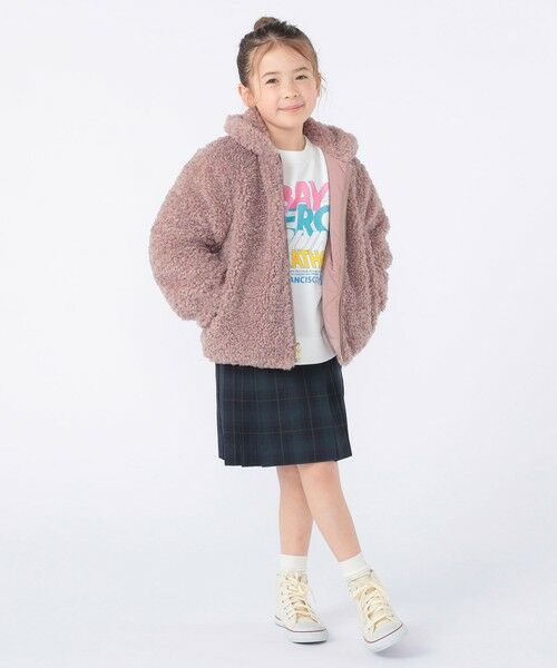 SHIPS / シップス ブルゾン | SHIPS KIDS:100〜130cm / プードルファー×タフタ リバーシブル ジャケット | 詳細19