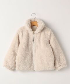 SHIPS / シップス ブルゾン | SHIPS KIDS:140〜150cm / プードルファー×タフタ リバーシブル ジャケット