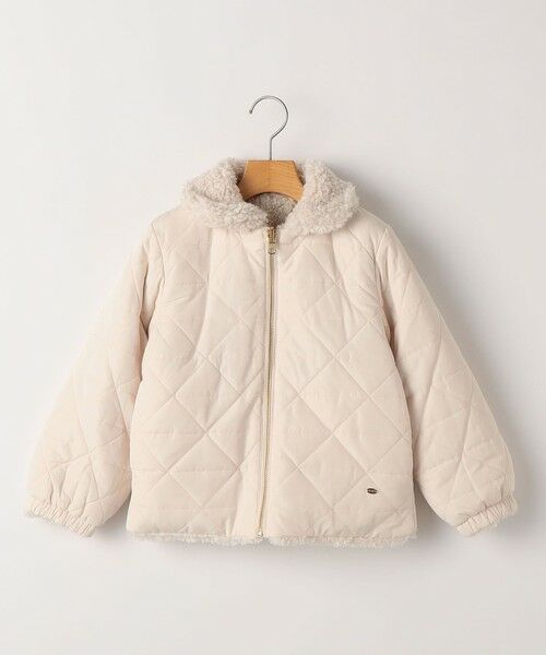 SHIPS / シップス ブルゾン | SHIPS KIDS:140〜150cm / プードルファー×タフタ リバーシブル ジャケット | 詳細1