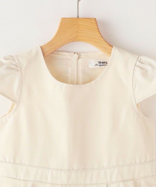 SHIPS / シップス ロング・マキシ丈ワンピース | SHIPS KIDS:110〜130cm / グログラン 半袖 ワンピース | 詳細4