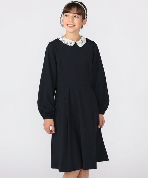 SHIPS / シップス ロング・マキシ丈ワンピース | SHIPS KIDS:150〜160cm / ストレッチ フレア ワンピース | 詳細1
