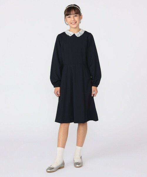 SHIPS / シップス ロング・マキシ丈ワンピース | SHIPS KIDS:150〜160cm / ストレッチ フレア ワンピース | 詳細6