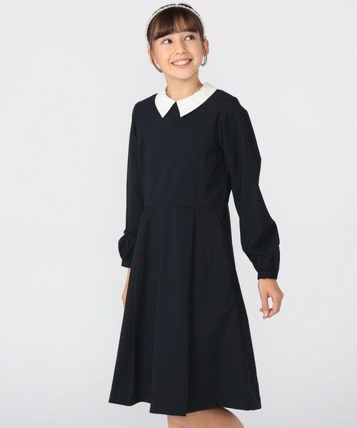 SHIPS / シップス ロング・マキシ丈ワンピース | SHIPS KIDS:150〜160cm / ストレッチ フレア ワンピース | 詳細9