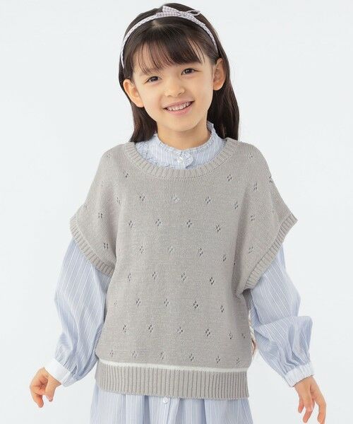 SHIPS / シップス ロング・マキシ丈ワンピース | SHIPS KIDS:100〜130cm / フリル シャツ ワンピース | 詳細30