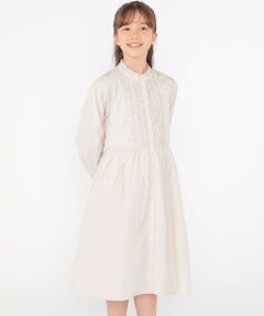 SHIPS / シップス ロング・マキシ丈ワンピース | SHIPS KIDS:140〜150cm / フリル シャツ ワンピース