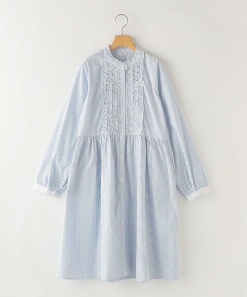 SHIPS / シップス ロング・マキシ丈ワンピース | SHIPS KIDS:140〜150cm / フリル シャツ ワンピース | 詳細25