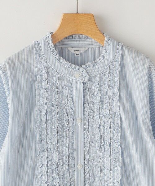 SHIPS / シップス ロング・マキシ丈ワンピース | SHIPS KIDS:140〜150cm / フリル シャツ ワンピース | 詳細27