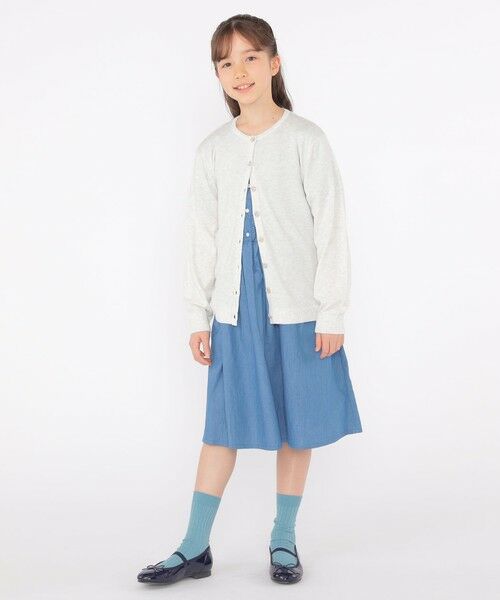 SHIPS / シップス ロング・マキシ丈ワンピース | SHIPS KIDS:140〜150cm / ダンガリー 半袖 ワンピース | 詳細16