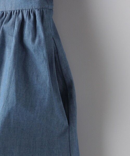 SHIPS / シップス ロング・マキシ丈ワンピース | SHIPS KIDS:140〜150cm / ダンガリー 半袖 ワンピース | 詳細25