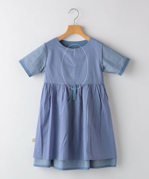SHIPS / シップス ロング・マキシ丈ワンピース | SHIPS KIDS:140〜150cm / ダンガリー 半袖 ワンピース | 詳細26