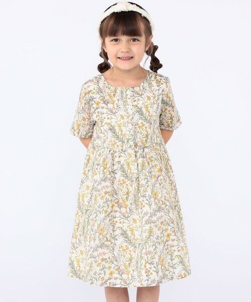SHIPS / シップス ロング・マキシ丈ワンピース | SHIPS KIDS:100〜130cm / リバティ 半袖 ワンピース | 詳細1