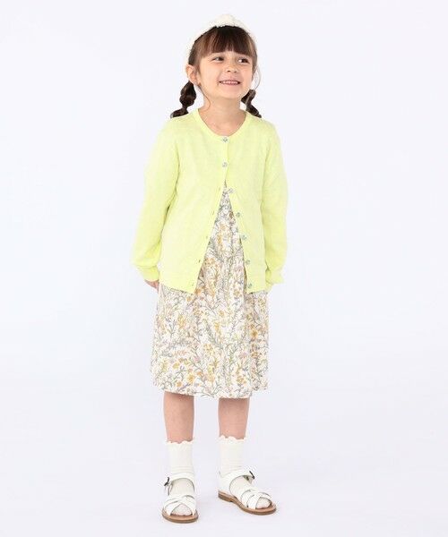 SHIPS / シップス ロング・マキシ丈ワンピース | SHIPS KIDS:100〜130cm / リバティ 半袖 ワンピース | 詳細10