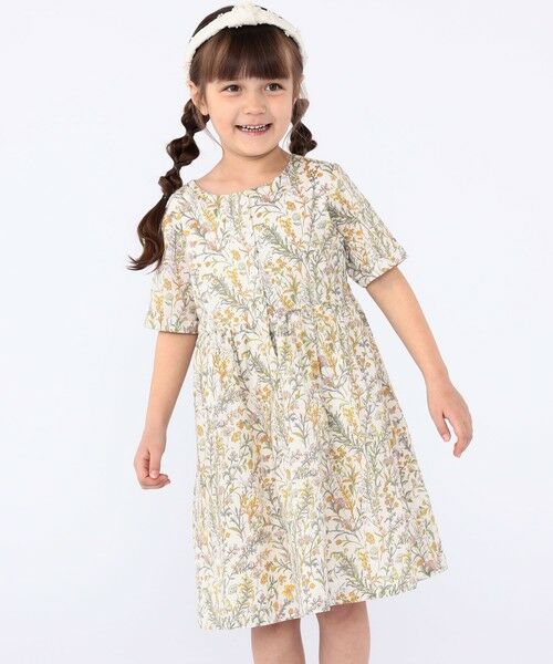 SHIPS / シップス ロング・マキシ丈ワンピース | SHIPS KIDS:100〜130cm / リバティ 半袖 ワンピース | 詳細2