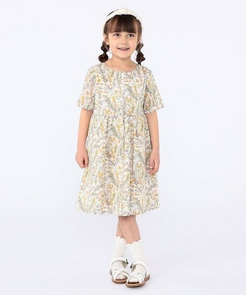 SHIPS / シップス ロング・マキシ丈ワンピース | SHIPS KIDS:100〜130cm / リバティ 半袖 ワンピース | 詳細5