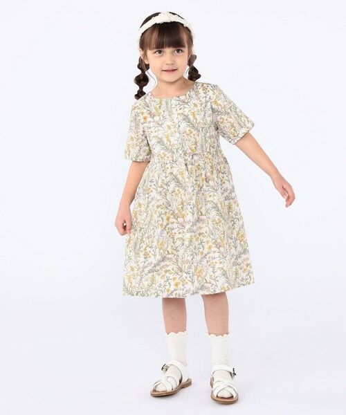 SHIPS / シップス ロング・マキシ丈ワンピース | SHIPS KIDS:100〜130cm / リバティ 半袖 ワンピース | 詳細8