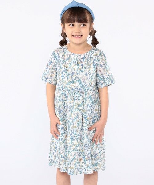 SHIPS / シップス ロング・マキシ丈ワンピース | SHIPS KIDS:100〜130cm / リバティ 半袖 ワンピース | 詳細28