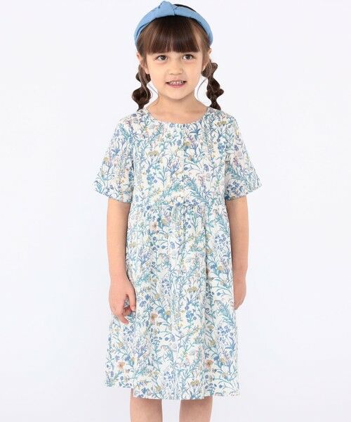 SHIPS / シップス ロング・マキシ丈ワンピース | SHIPS KIDS:100〜130cm / リバティ 半袖 ワンピース | 詳細29