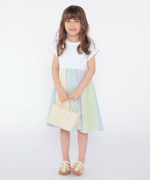 SHIPS / シップス ロング・マキシ丈ワンピース | SHIPS KIDS:100〜130cm / パネル 切替 ワンピース | 詳細4