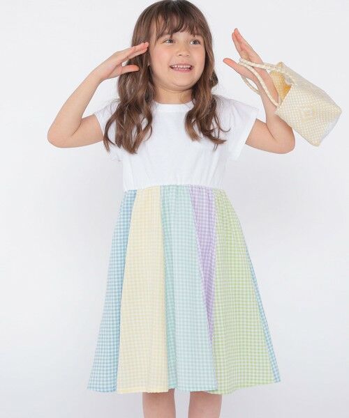 SHIPS / シップス ロング・マキシ丈ワンピース | SHIPS KIDS:100〜130cm / パネル 切替 ワンピース | 詳細6