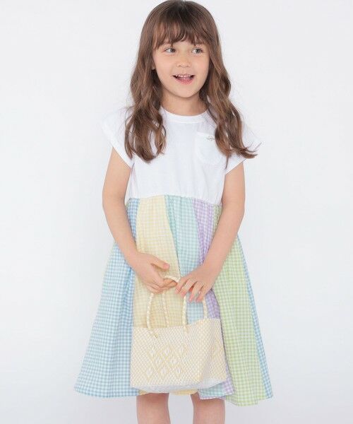 SHIPS / シップス ロング・マキシ丈ワンピース | SHIPS KIDS:100〜130cm / パネル 切替 ワンピース | 詳細7