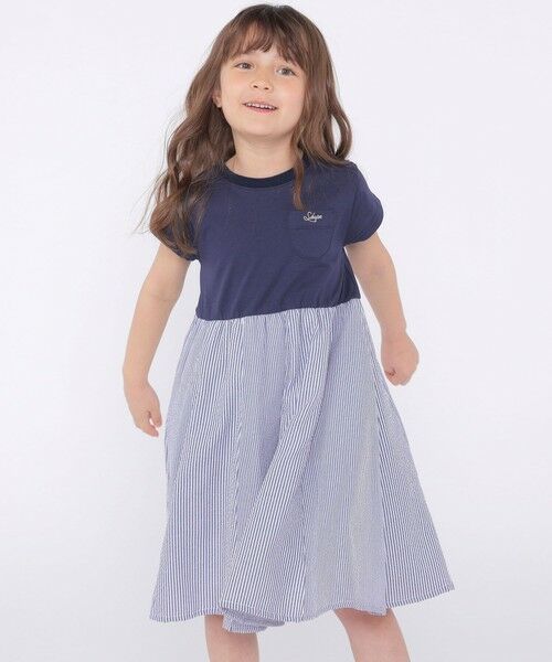 SHIPS / シップス ロング・マキシ丈ワンピース | SHIPS KIDS:100〜130cm / パネル 切替 ワンピース | 詳細12