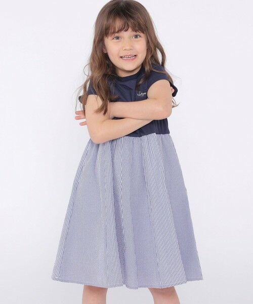 SHIPS / シップス ロング・マキシ丈ワンピース | SHIPS KIDS:100〜130cm / パネル 切替 ワンピース | 詳細13
