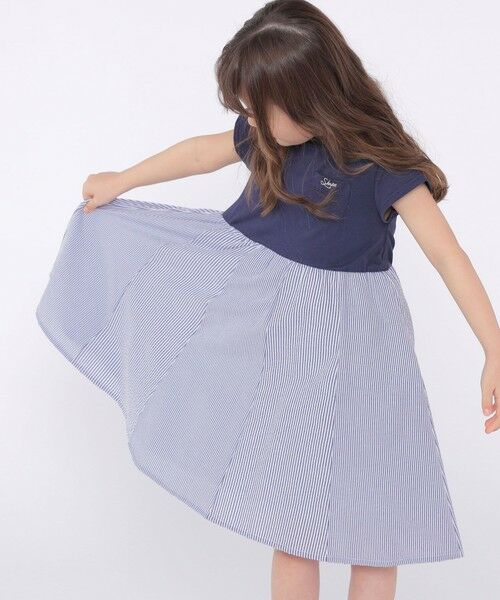 SHIPS / シップス ロング・マキシ丈ワンピース | SHIPS KIDS:100〜130cm / パネル 切替 ワンピース | 詳細15
