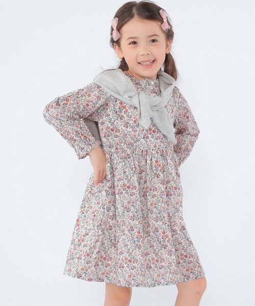 SHIPS / シップス ロング・マキシ丈ワンピース | SHIPS KIDS:100〜130cm / リバティ 長袖 ワンピース | 詳細13