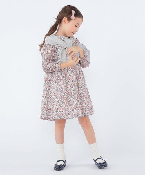SHIPS / シップス ロング・マキシ丈ワンピース | SHIPS KIDS:100〜130cm / リバティ 長袖 ワンピース | 詳細15