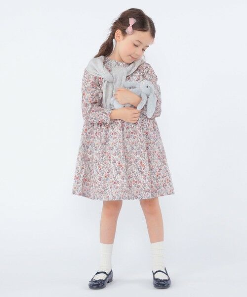 SHIPS / シップス ロング・マキシ丈ワンピース | SHIPS KIDS:100〜130cm / リバティ 長袖 ワンピース | 詳細16