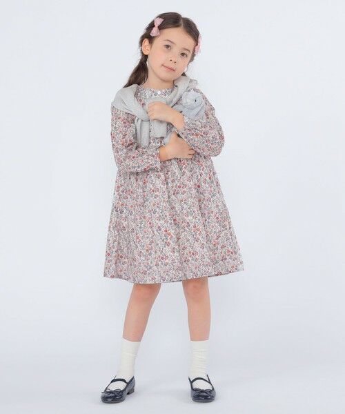 SHIPS / シップス ロング・マキシ丈ワンピース | SHIPS KIDS:100〜130cm / リバティ 長袖 ワンピース | 詳細17
