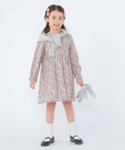 SHIPS / シップス ロング・マキシ丈ワンピース | SHIPS KIDS:100〜130cm / リバティ 長袖 ワンピース | 詳細18