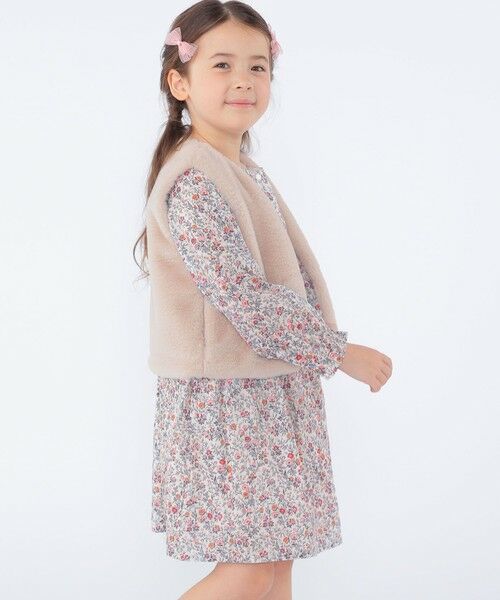 SHIPS / シップス ロング・マキシ丈ワンピース | SHIPS KIDS:100〜130cm / リバティ 長袖 ワンピース | 詳細2