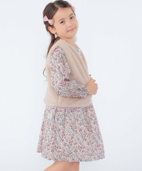 SHIPS / シップス ロング・マキシ丈ワンピース | SHIPS KIDS:100〜130cm / リバティ 長袖 ワンピース | 詳細3