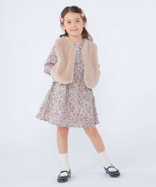 SHIPS / シップス ロング・マキシ丈ワンピース | SHIPS KIDS:100〜130cm / リバティ 長袖 ワンピース | 詳細6