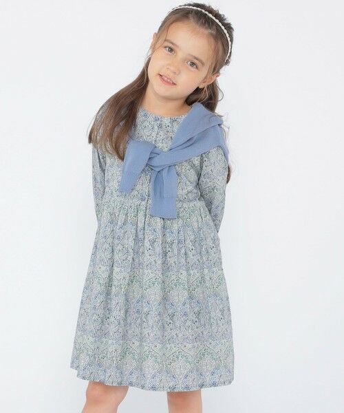 SHIPS / シップス ロング・マキシ丈ワンピース | SHIPS KIDS:100〜130cm / リバティ 長袖 ワンピース | 詳細21