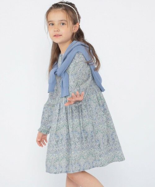 SHIPS / シップス ロング・マキシ丈ワンピース | SHIPS KIDS:100〜130cm / リバティ 長袖 ワンピース | 詳細22