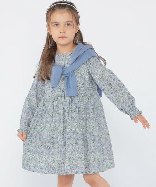SHIPS / シップス ロング・マキシ丈ワンピース | SHIPS KIDS:100〜130cm / リバティ 長袖 ワンピース | 詳細23