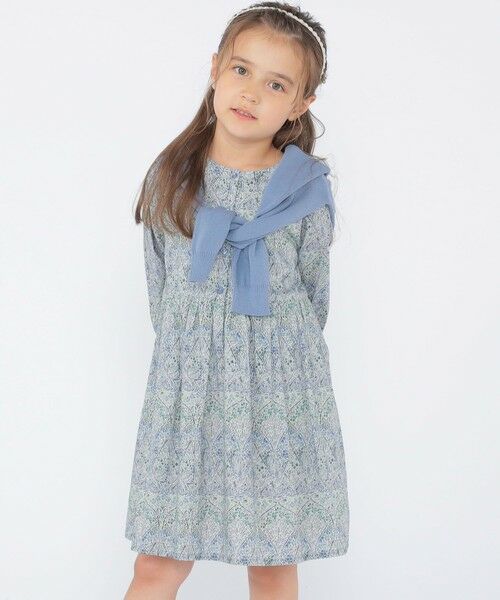 SHIPS / シップス ロング・マキシ丈ワンピース | SHIPS KIDS:100〜130cm / リバティ 長袖 ワンピース | 詳細24