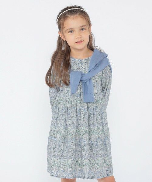 SHIPS / シップス ロング・マキシ丈ワンピース | SHIPS KIDS:100〜130cm / リバティ 長袖 ワンピース | 詳細25