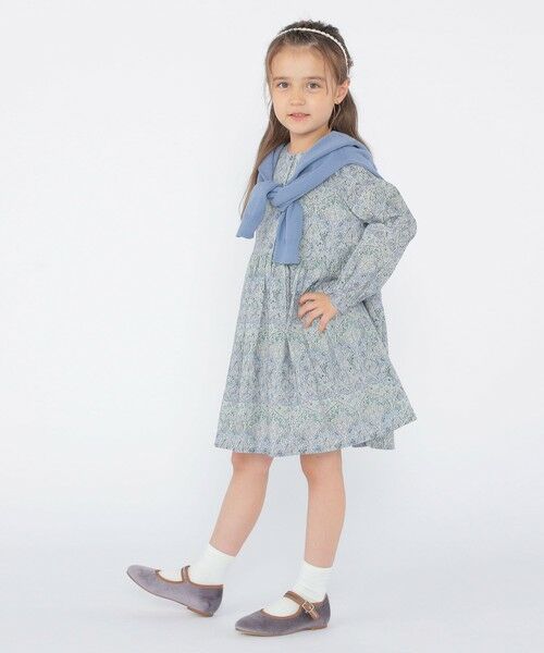 SHIPS / シップス ロング・マキシ丈ワンピース | SHIPS KIDS:100〜130cm / リバティ 長袖 ワンピース | 詳細26