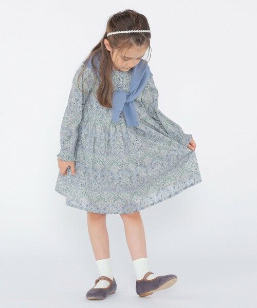 SHIPS / シップス ロング・マキシ丈ワンピース | SHIPS KIDS:100〜130cm / リバティ 長袖 ワンピース | 詳細27