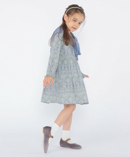 SHIPS / シップス ロング・マキシ丈ワンピース | SHIPS KIDS:100〜130cm / リバティ 長袖 ワンピース | 詳細28