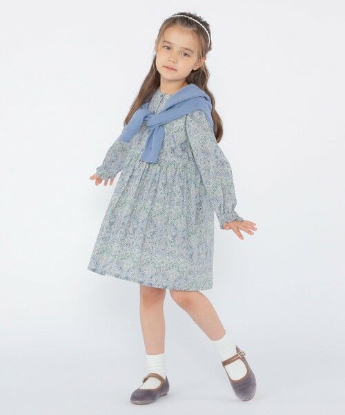 SHIPS / シップス ロング・マキシ丈ワンピース | SHIPS KIDS:100〜130cm / リバティ 長袖 ワンピース | 詳細29