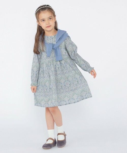 SHIPS / シップス ロング・マキシ丈ワンピース | SHIPS KIDS:100〜130cm / リバティ 長袖 ワンピース | 詳細30