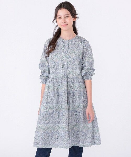 SHIPS / シップス ロング・マキシ丈ワンピース | SHIPS KIDS:140〜150cm / リバティ 長袖 ワンピース | 詳細2