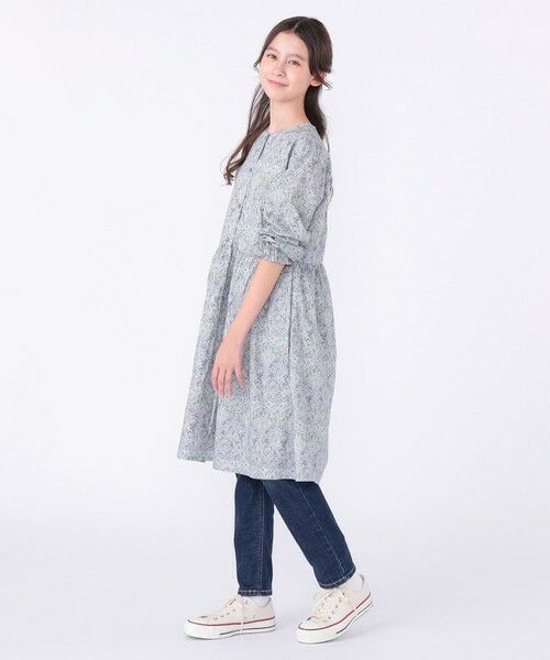 SHIPS / シップス ロング・マキシ丈ワンピース | SHIPS KIDS:140〜150cm / リバティ 長袖 ワンピース | 詳細7