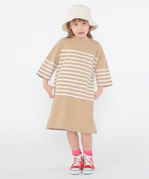 SHIPS / シップス ロング・マキシ丈ワンピース | SHIPS KIDS:100〜155cm / パネル ボーダー ワンピース | 詳細10