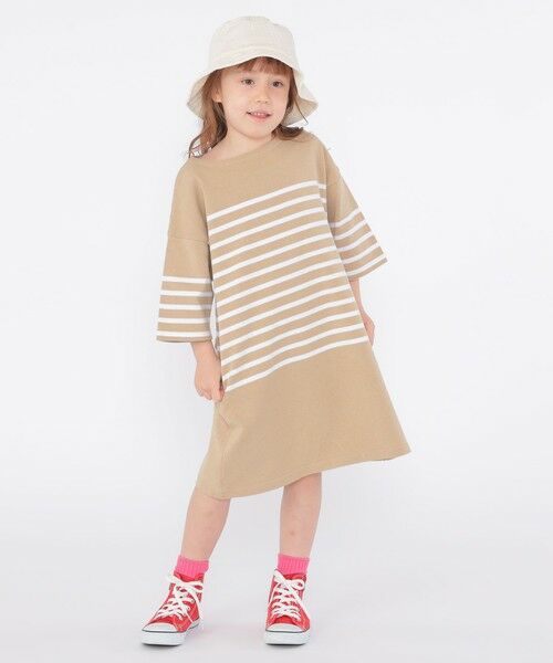 SHIPS / シップス ロング・マキシ丈ワンピース | SHIPS KIDS:100〜155cm / パネル ボーダー ワンピース | 詳細12